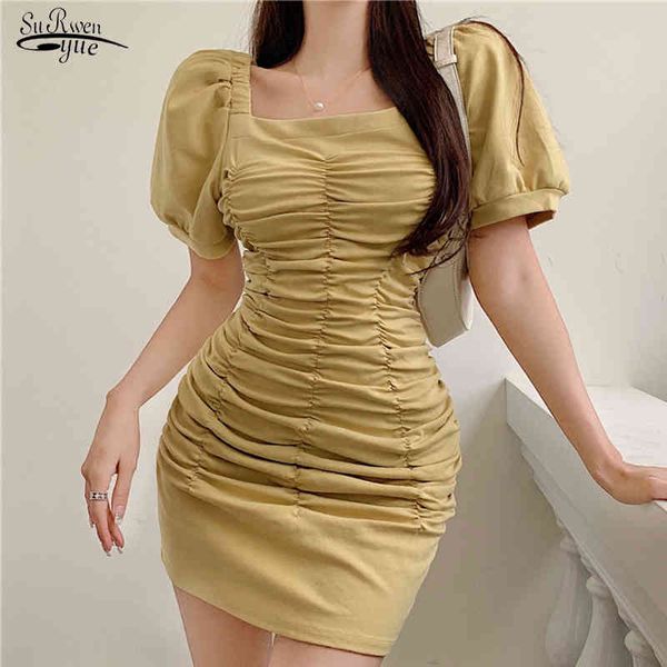 short sleeve summer mini dress square collar pleated dresses yellow black party dress elastic clothing sukienki 14573 210518, Black;gray
short sleeve summer mini dress square collar pleated dresses yellow black party dress elastic clothing sukienki 14573 210518, Black;gray