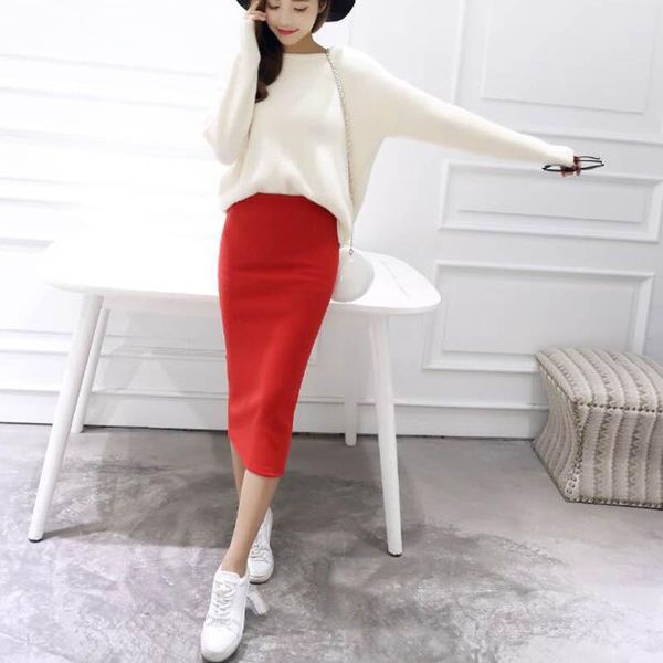 skirts winter chic pencil autumn women skirt wool rib knit long office elastic waist split midi maxi female, Black
skirts winter chic pencil autumn women skirt wool rib knit long office elastic waist split midi maxi female, Black
