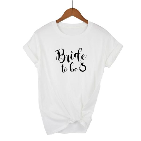 women's t-shirt bride to be letters print women tshirt cotton casual funny t shirt lady yong girl tee higher quality drop ship 13 color, White
women's t-shirt bride to be letters print women tshirt cotton casual funny t shirt lady yong girl tee higher quality drop ship 13 color, White