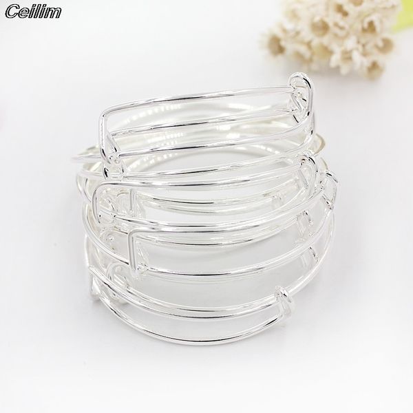 10pcs 50mm 58mm 65mm children adjustable wire blank bangles cable expandable bracelet for charms diy jewelry accessory pulseras q0719, Black
10pcs 50mm 58mm 65mm children adjustable wire blank bangles cable expandable bracelet for charms diy jewelry accessory pulseras q0719, Black