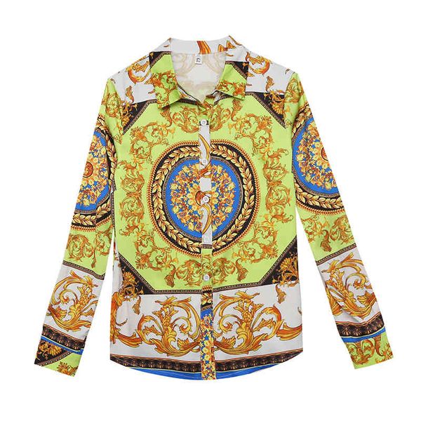 women fashion chain printing ladies shirt plus size turn-neck long sleeve loose casual b3055 210514, White
women fashion chain printing ladies shirt plus size turn-neck long sleeve loose casual b3055 210514, White