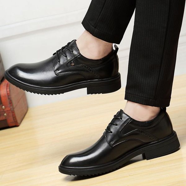 dress shoes plus size genuine leather men lace office oxford for quality business wedding, Black
dress shoes plus size genuine leather men lace office oxford for quality business wedding, Black