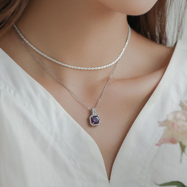 xianlan260 necklace female xia joker don't rub off contracted light luxury design feeling necklace senior feeling small deserve to, Silver
xianlan260 necklace female xia joker don't rub off contracted light luxury design feeling necklace senior feeling small deserve to, Silver