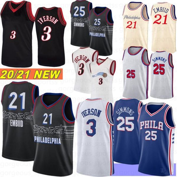 Joel 21 Embiid Ben 25 Simmons Men Basketball Jerseys Allen 3 Iverson Retro Stock Philadelphia76ers2021 Camisetas de baloncesto, Color3
Joel 21 Embiid Ben 25 Simmons Men Basketball Jerseys Allen 3 Iverson Retro Stock Philadelphia76ers2021 Camisetas de baloncesto, Color3