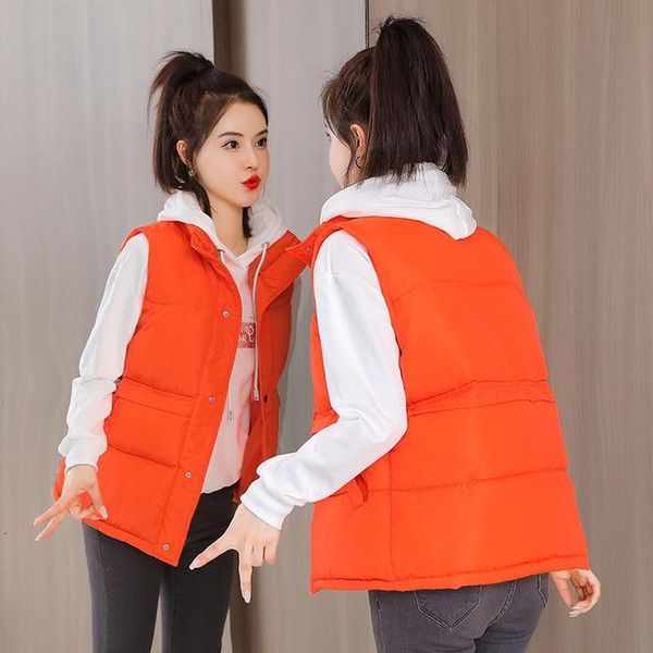 women's vests orange lady girl women warm sleeveless down loose coat cotton vest casual short outwear waistcoat parkas jacket coats cl, Black;white
women's vests orange lady girl women warm sleeveless down loose coat cotton vest casual short outwear waistcoat parkas jacket coats cl, Black;white