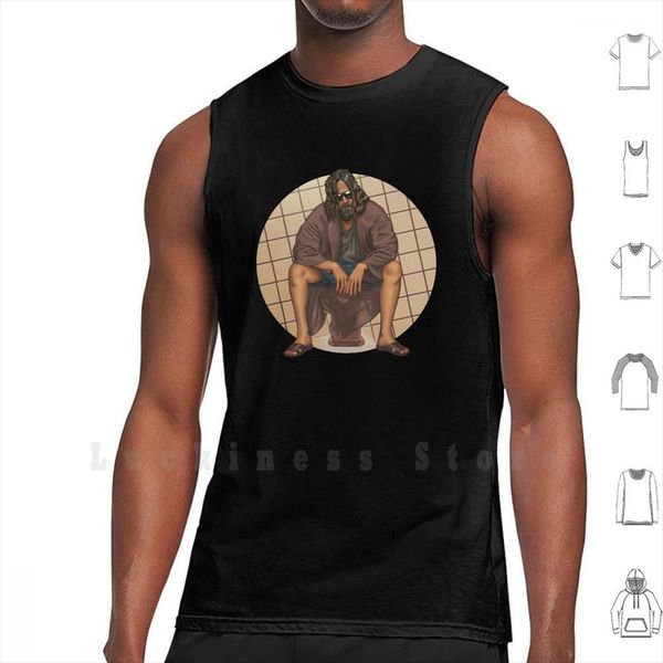 the dude big lebowsky tank vest 100% cotton lebowski movie film cult classic fanart line art, White;black
the dude big lebowsky tank vest 100% cotton lebowski movie film cult classic fanart line art, White;black