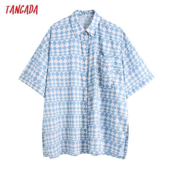 tangada women vintage geometry print oversized shirt short sleeve spring chic female casual loose shirt be592 210609, White
tangada women vintage geometry print oversized shirt short sleeve spring chic female casual loose shirt be592 210609, White