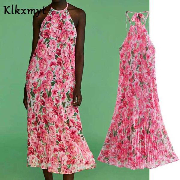 klkxmyt za summer dress women fashion floral print midi vintage halter neck elastic waist female es vestidos 210527, Black;gray
klkxmyt za summer dress women fashion floral print midi vintage halter neck elastic waist female es vestidos 210527, Black;gray