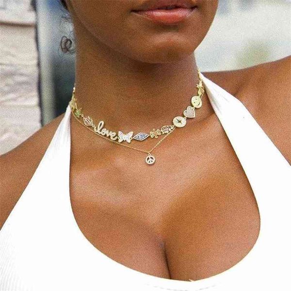 fashion rainbow cz paved multi charm necklace for women lady wedding short choker heart smile eye kiss pendant jewelry gift 210721, Silver
fashion rainbow cz paved multi charm necklace for women lady wedding short choker heart smile eye kiss pendant jewelry gift 210721, Silver