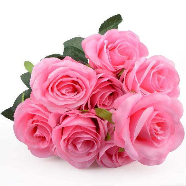 heads silk artificial rose flowers bouquet real touch romantic red fake wedding party supplies garden decoration decorative & wreaths
heads silk artificial rose flowers bouquet real touch romantic red fake wedding party supplies garden decoration decorative & wreaths