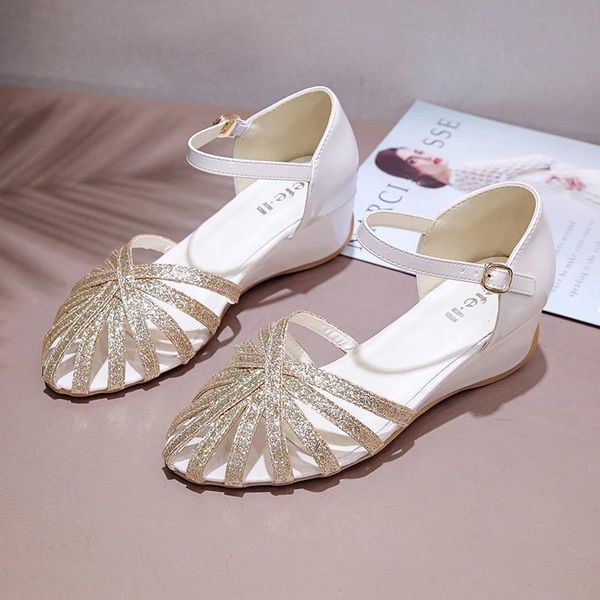 ankle strap fashion hollow out sequin ladies high heels gladiator sadndalias mujer drop shoes women summer wedge sandals, Black
ankle strap fashion hollow out sequin ladies high heels gladiator sadndalias mujer drop shoes women summer wedge sandals, Black