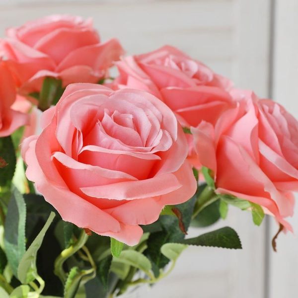decorative flowers & wreaths 10 pieces silk rose artificial flores for wedding red green purple champagne
decorative flowers & wreaths 10 pieces silk rose artificial flores for wedding red green purple champagne