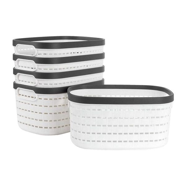 storage baskets 5pcs plastic basket with handles,storage bins and organization containers for bathroom,dorm room
storage baskets 5pcs plastic basket with handles,storage bins and organization containers for bathroom,dorm room