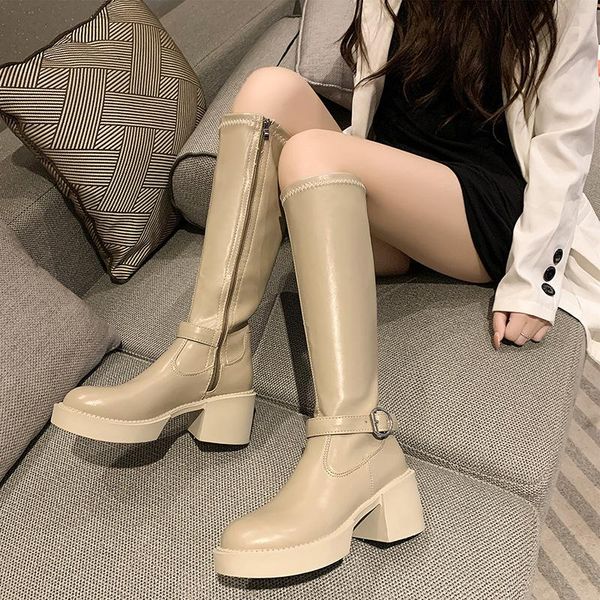 boots female thick bottom long women autumn winter warm knee high fashion square heel, Black
boots female thick bottom long women autumn winter warm knee high fashion square heel, Black