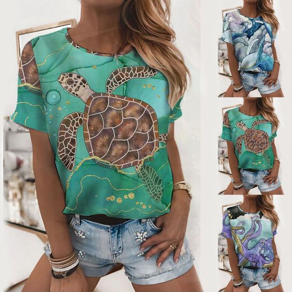 women's t-shirt women t-shirts ocean animal printed t shirts o-neck short sleeve summer tees casual loose soft 2021 camisetas mujer, White
women's t-shirt women t-shirts ocean animal printed t shirts o-neck short sleeve summer tees casual loose soft 2021 camisetas mujer, White