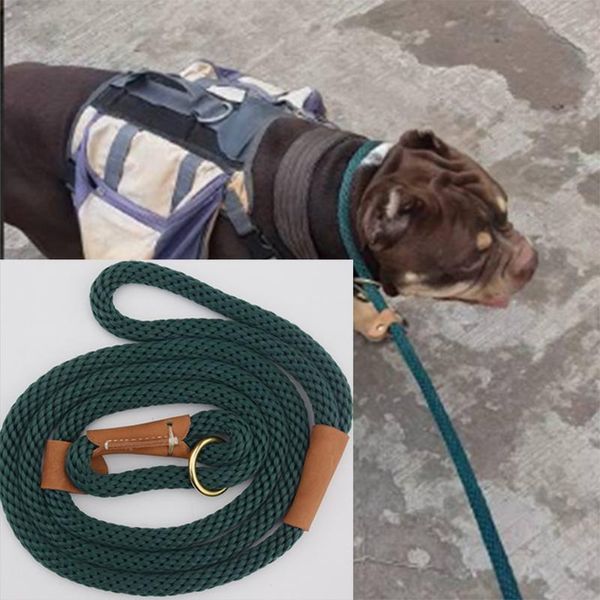 dog collars & leashes pet leash rope braided nylon leather adjustable training lead dogs strap traction harness collar
dog collars & leashes pet leash rope braided nylon leather adjustable training lead dogs strap traction harness collar