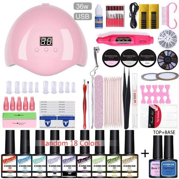 nail polish set uv led lamp with 18pcs gel soak off manicures tools electric drill for nails1
nail polish set uv led lamp with 18pcs gel soak off manicures tools electric drill for nails1