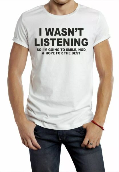 i wasn't listening tshirt tee funny joke rude novelty gift cheeky yolo white, White;black
i wasn't listening tshirt tee funny joke rude novelty gift cheeky yolo white, White;black