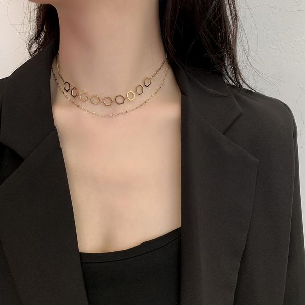 chains punk titanium steel layered necklace for womenkorean fashion stainless jewelry chain trending products 2021, Silver
chains punk titanium steel layered necklace for womenkorean fashion stainless jewelry chain trending products 2021, Silver