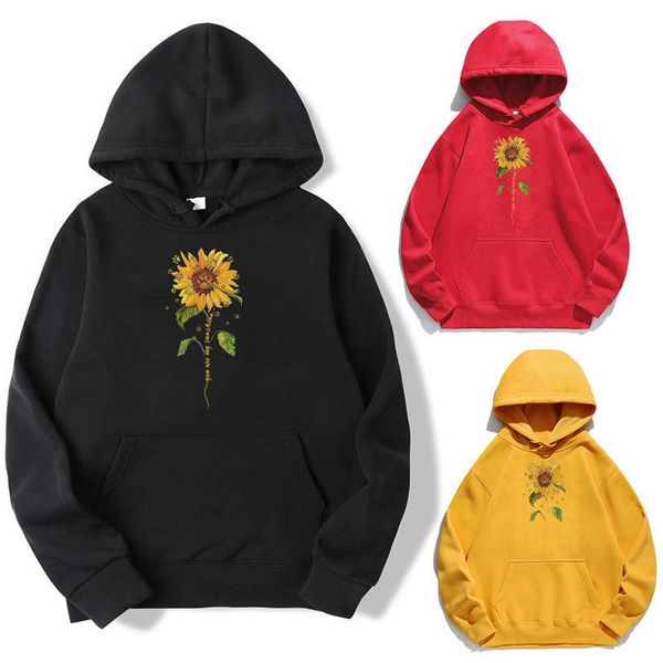 women's hoodies & sweatshirts women hoodie sunflower printed fleece long sleeve loose sweatshirt with hat girls pullovers winter, Black
women's hoodies & sweatshirts women hoodie sunflower printed fleece long sleeve loose sweatshirt with hat girls pullovers winter, Black