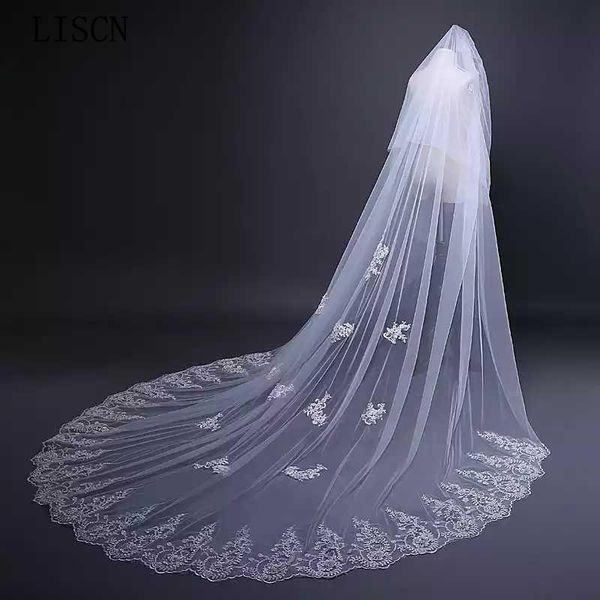 bridal veils fashion accessories 1 layer selling 3m tulle wedding with comb applique handmade white ivory lace, Black
bridal veils fashion accessories 1 layer selling 3m tulle wedding with comb applique handmade white ivory lace, Black