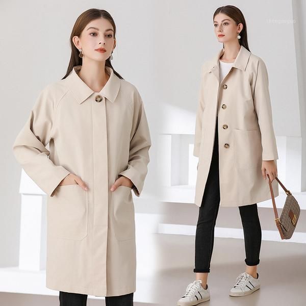 spring women's coat 2021 autumn long female windbreaker women single-breasted outerwear casual overcoat wool & blends, Black
spring women's coat 2021 autumn long female windbreaker women single-breasted outerwear casual overcoat wool & blends, Black