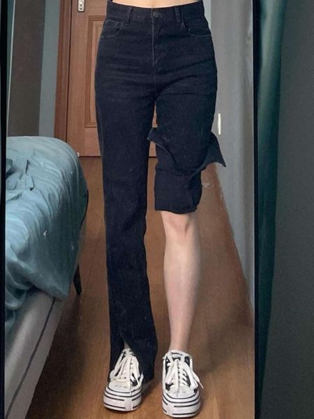 women's pants & capris plus size slit black jeans fat mm slimming high waist flared autumn straight loose mop wide leg pants.kio, Black;white
women's pants & capris plus size slit black jeans fat mm slimming high waist flared autumn straight loose mop wide leg pants.kio, Black;white