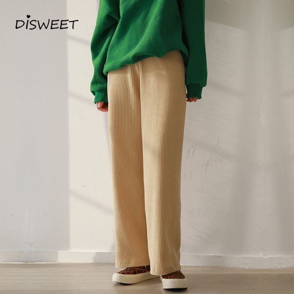 pant corduroy loose straight-leg pants woman simple solid high slim thick women casual elastic waist women's trousers, Black;white
pant corduroy loose straight-leg pants woman simple solid high slim thick women casual elastic waist women's trousers, Black;white