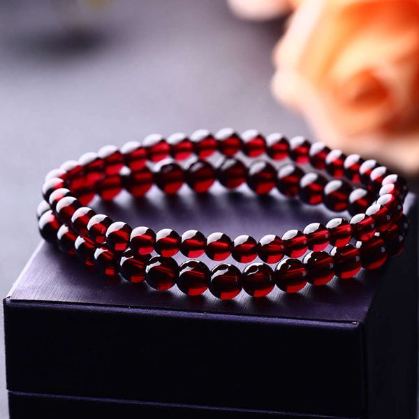 natural wine red garnet single ring bracelet women's fashion versatile crystal jewelry bracelet, Black
natural wine red garnet single ring bracelet women's fashion versatile crystal jewelry bracelet, Black