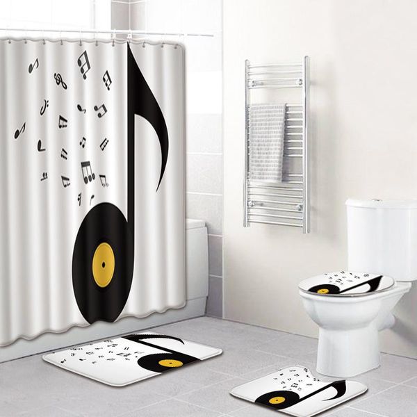 bath accessory set 4pcs note theme printing bathroom with waterproof shower curtain and carpets rugs toilet lid cover bathtub floor mat
bath accessory set 4pcs note theme printing bathroom with waterproof shower curtain and carpets rugs toilet lid cover bathtub floor mat