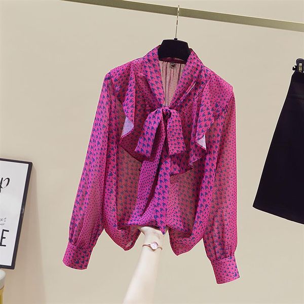 women's blouses & shirts vanovich korean japan style fashion printed bow temperament shirt 2021 autumn women, White
women's blouses & shirts vanovich korean japan style fashion printed bow temperament shirt 2021 autumn women, White