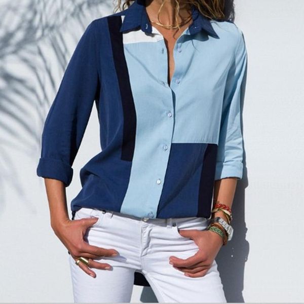 women blouses 2021 fashion long sleeve turn down collar office shirt leisure blouse casual plus size blusas femininas women's & shirts, White
women blouses 2021 fashion long sleeve turn down collar office shirt leisure blouse casual plus size blusas femininas women's & shirts, White