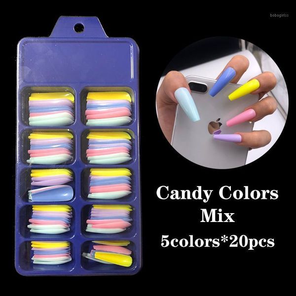 100pcs/box professional coffin ballerina nail tips candy colors long false nails art abs full cover manicure diy acrylic 10sizes1, Red;gold
100pcs/box professional coffin ballerina nail tips candy colors long false nails art abs full cover manicure diy acrylic 10sizes1, Red;gold
