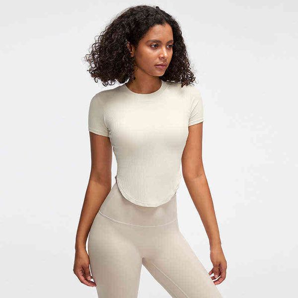 women's t-shirt long sleeve yoga spring and summer rib sport short smock with bra fitns running back tight yoga suit, White
women's t-shirt long sleeve yoga spring and summer rib sport short smock with bra fitns running back tight yoga suit, White