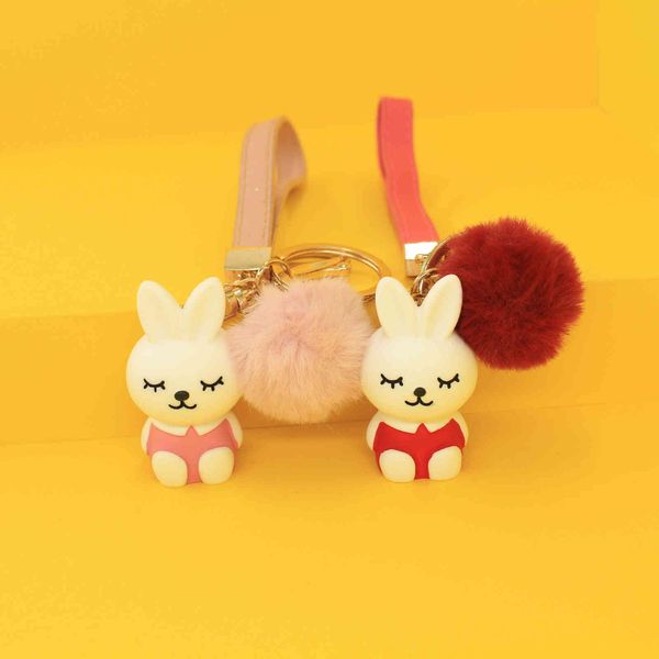 keyring keychain cartoon rabbit lady bag accessories creative bear doll car pendant, Silver
keyring keychain cartoon rabbit lady bag accessories creative bear doll car pendant, Silver