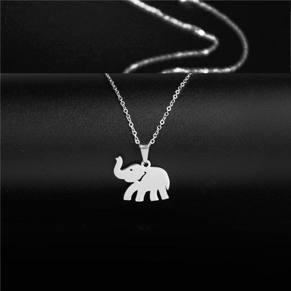 pendant necklaces stainless steel necklace for women lover's origami elephant gothic jewelry collares de moda, Silver
pendant necklaces stainless steel necklace for women lover's origami elephant gothic jewelry collares de moda, Silver