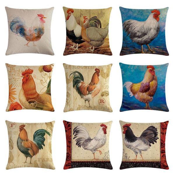 vintage oil painting cock rooster cushions cover cotton linen farmhouse style pillowcase 45x45cm countryside throw pillow cushion/decorative
vintage oil painting cock rooster cushions cover cotton linen farmhouse style pillowcase 45x45cm countryside throw pillow cushion/decorative