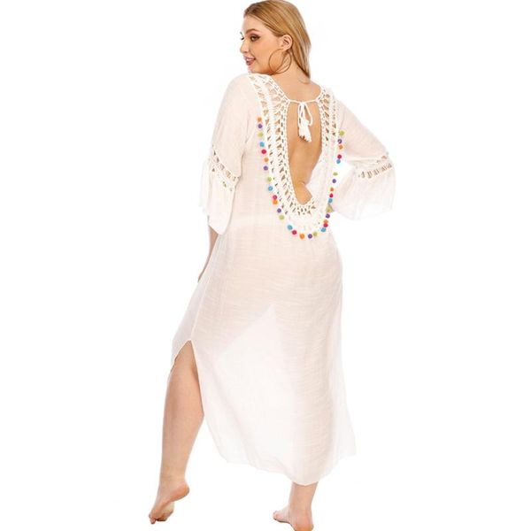 plus size beach dress women bathing suit cover ups crochet beachwear swimsuit up sarong long womens tunic 2021 women's swimwear, White;black
plus size beach dress women bathing suit cover ups crochet beachwear swimsuit up sarong long womens tunic 2021 women's swimwear, White;black