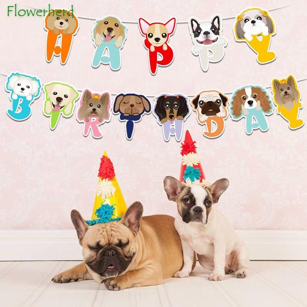 party decoration happy birthday dog cartoon banner pet baby shower decorations 
party decoration happy birthday dog cartoon banner pet baby shower decorations
