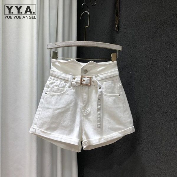 women's shorts women summer fashion irregular high waist wide leg trousers belted slim fit flare casual streetwear denim white, White;black
women's shorts women summer fashion irregular high waist wide leg trousers belted slim fit flare casual streetwear denim white, White;black