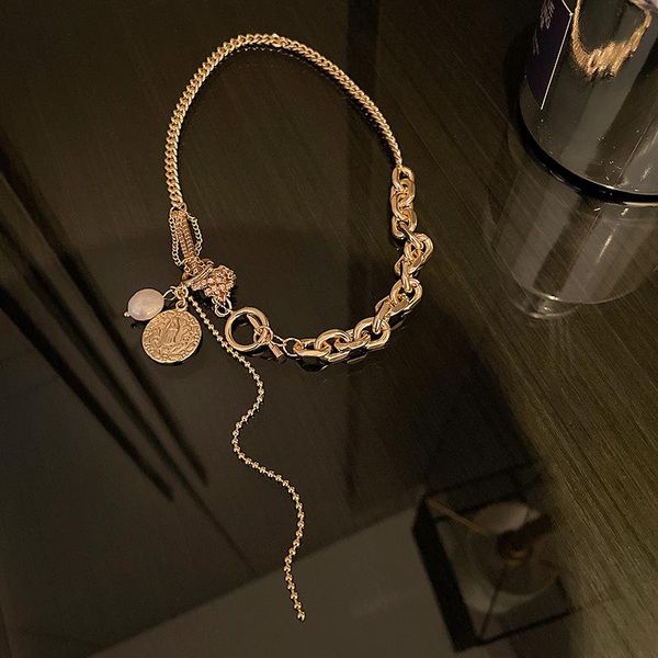 pendant necklaces thick chain toggle clasp gold mixed linked round for women minimalist choker necklace jewelry, Silver
pendant necklaces thick chain toggle clasp gold mixed linked round for women minimalist choker necklace jewelry, Silver