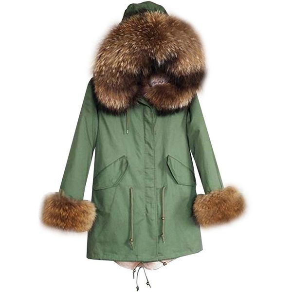 women's fur & faux the winter coat is a real raccoon coat, thick, warm rex liner hooded fashionable luxury jacket, Black
women's fur & faux the winter coat is a real raccoon coat, thick, warm rex liner hooded fashionable luxury jacket, Black