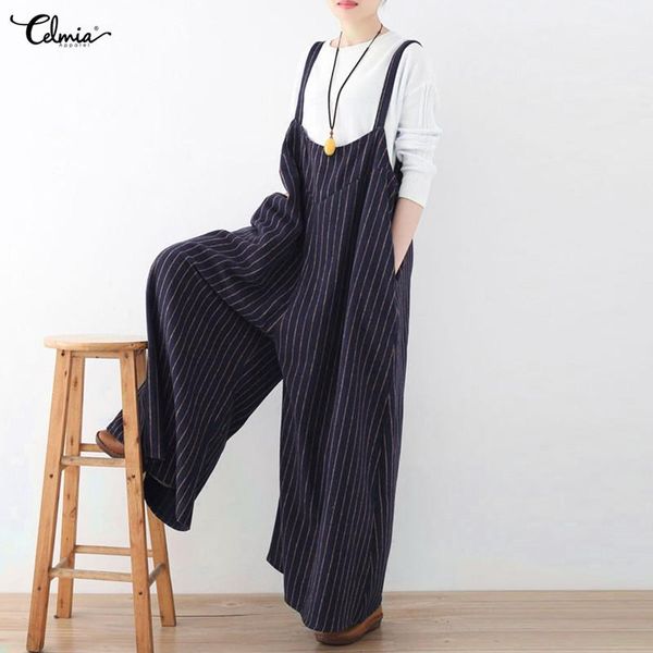 women's jumpsuits & rompers celmia women romper casual palazzo pants backless sleeveless striped wide leg for female plus size overalls, Black;white
women's jumpsuits & rompers celmia women romper casual palazzo pants backless sleeveless striped wide leg for female plus size overalls, Black;white
