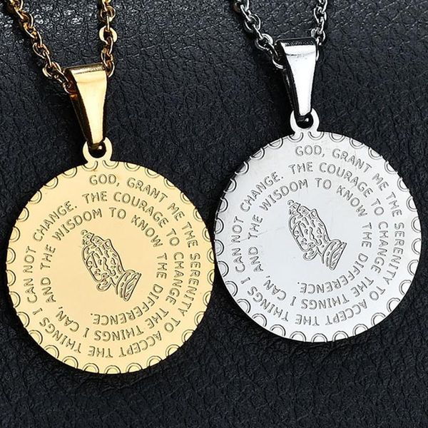 chains european and american religious believers jewelry, praying hands, corrosion scripture medal pendant, stainless steel necklace fo, Silver
chains european and american religious believers jewelry, praying hands, corrosion scripture medal pendant, stainless steel necklace fo, Silver