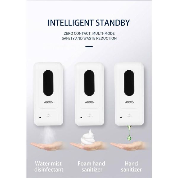 storage bottles & jars 2021 automatic hand sanitizer dispenser alcohol spray machine 1000ml touchless wall mounted sensor smart dispensers
storage bottles & jars 2021 automatic hand sanitizer dispenser alcohol spray machine 1000ml touchless wall mounted sensor smart dispensers