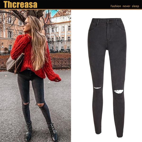 amazon wish european and american gray simple small leg jeans women's slim pencil pants, Blue
amazon wish european and american gray simple small leg jeans women's slim pencil pants, Blue
