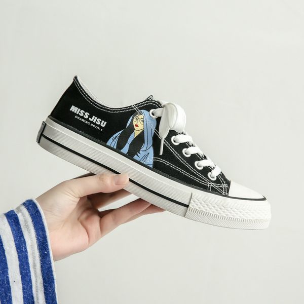 dress shoes ins canvas female graffiti student board lace-up low (1cm-3cm) summer women's ncux, Black
dress shoes ins canvas female graffiti student board lace-up low (1cm-3cm) summer women's ncux, Black