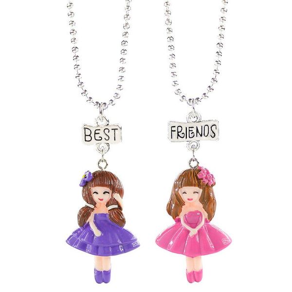 pendant necklaces 1set friendship girl stereo imitation bff necklace for children friends kid jewelry gift mdnen, Silver
pendant necklaces 1set friendship girl stereo imitation bff necklace for children friends kid jewelry gift mdnen, Silver