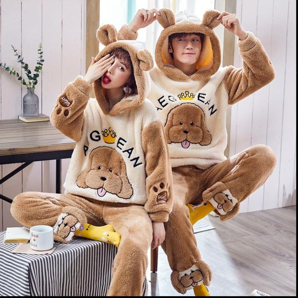 flannel thicken warm womens sleepwears couple pajama sets long sleeve pyjamas cartoon cute homewear female winter home suit, Black;red
flannel thicken warm womens sleepwears couple pajama sets long sleeve pyjamas cartoon cute homewear female winter home suit, Black;red