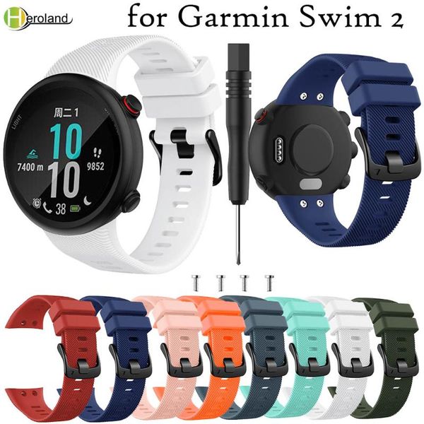 watch bands replacement strap band for garmin swim 2 / forerunner 45 soft silicone smart wristbands correa bracelet +tool wrist, Black;brown
watch bands replacement strap band for garmin swim 2 / forerunner 45 soft silicone smart wristbands correa bracelet +tool wrist, Black;brown